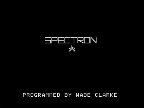 Spectron title page screenshot