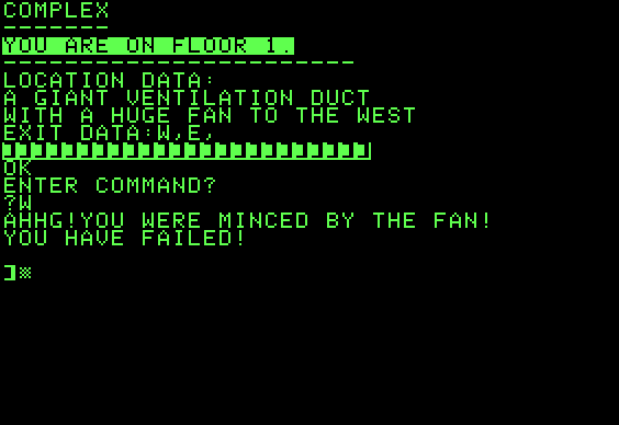 Complex - Apple II screenshot