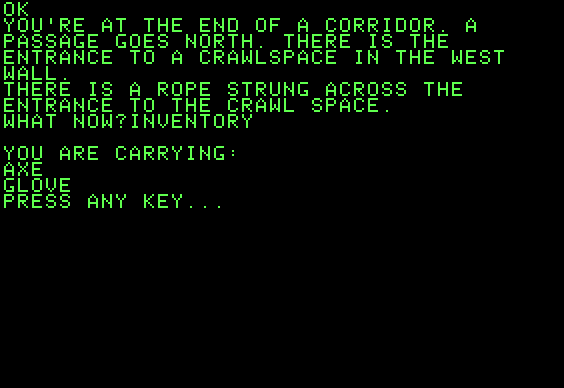 Sword of Evil Apple II screenshot