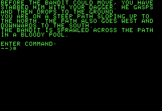 Dark Arts Apple II screenshot