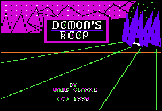 Demon's Keep Apple II title screen